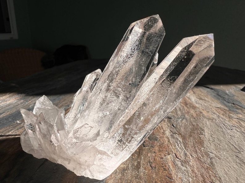 Silver Lemurian Quartz Cluster