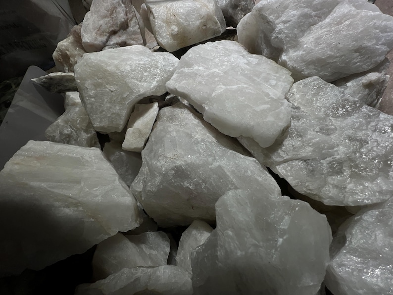 Milky Quartz Chunks, Bulk